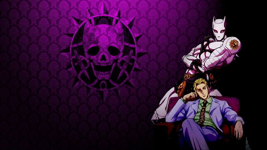 Giorno Giovanna and Gold Experience from JoJo's Bizarre Adventure Purple Wallpaper HD wallpaper