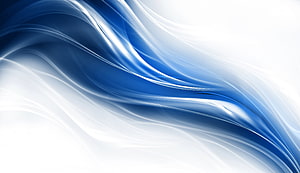 Elegant Blue and White Abstract Flowing Light Streaks and Curved Lines HD wallpaper