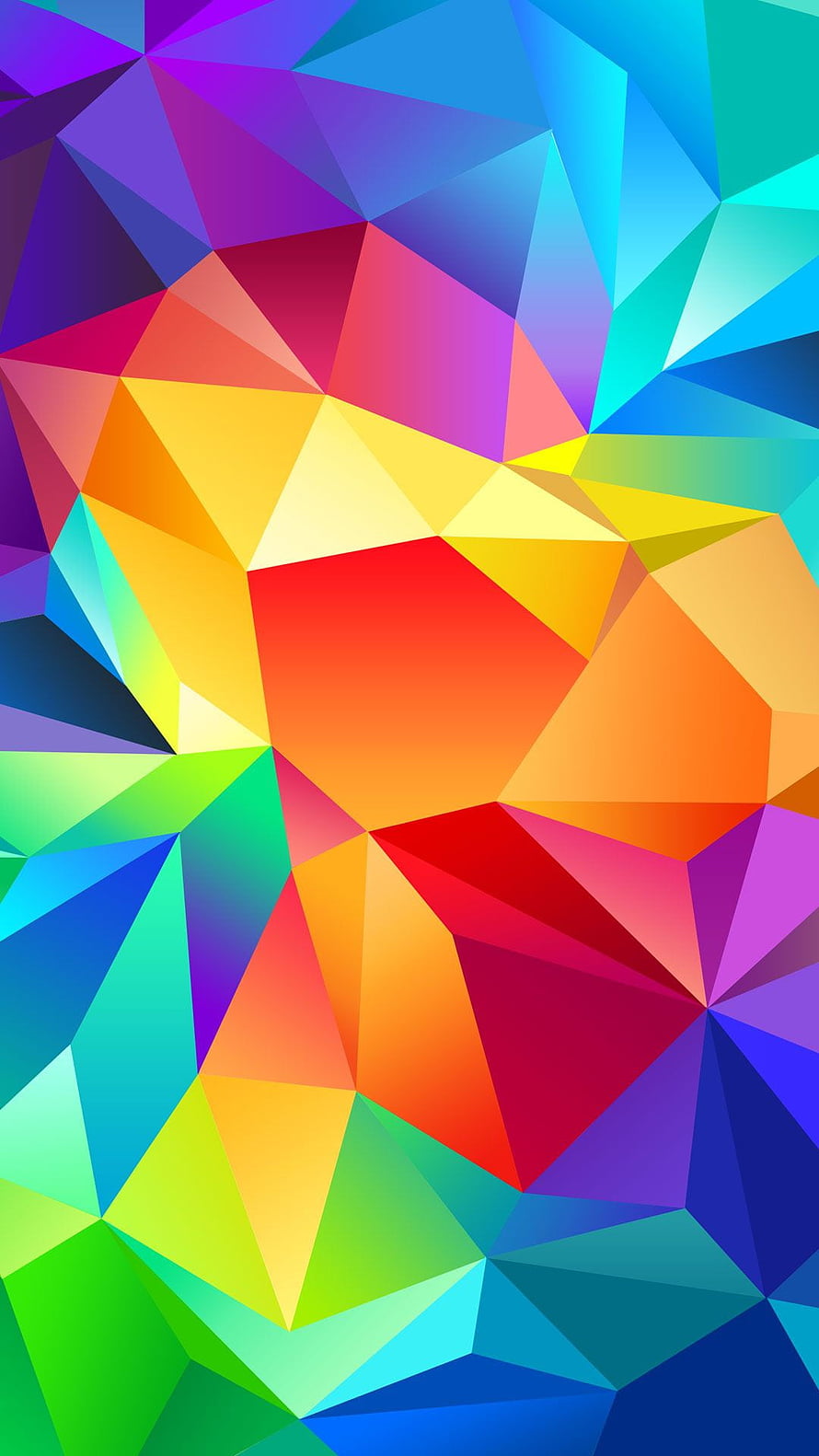 Vibrant Multicolor Low Poly Geometric Abstract Background HD phone wallpaper