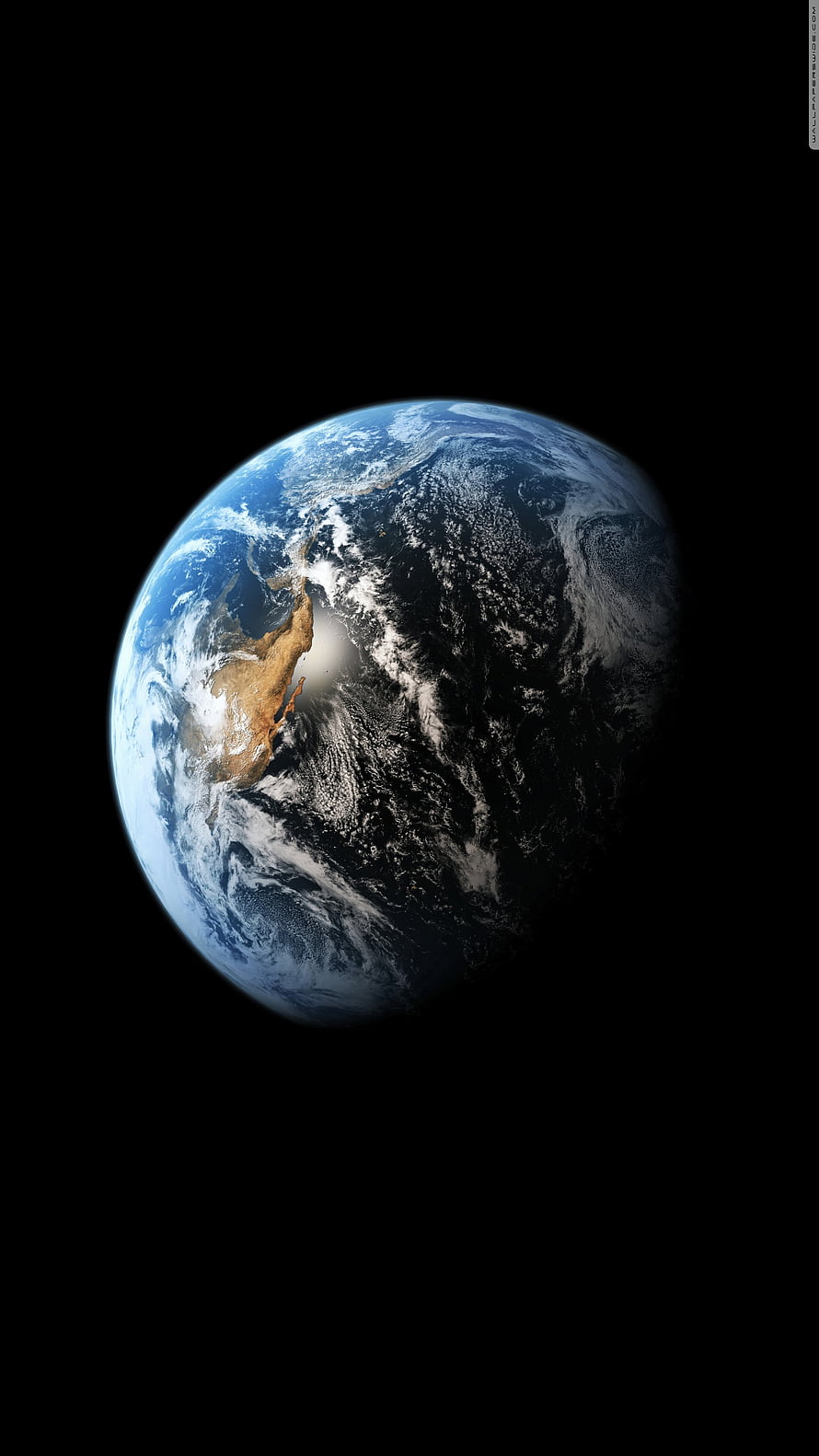 Planet Earth View From Space With Australia And Clouds HD phone wallpaper