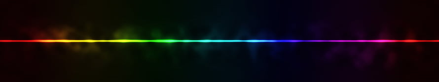 Vibrant Rainbow Light Streak Across Dark Background HD wallpaper