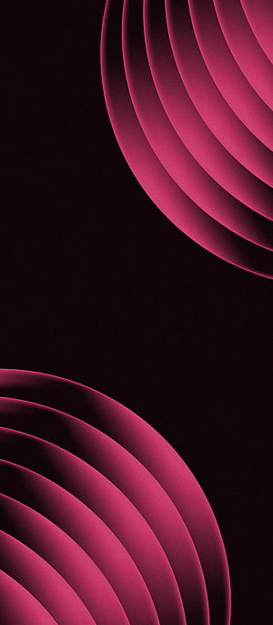 Abstract Magenta Curved Ribbons on Black Background Minimalist Wallpaper HD phone wallpaper