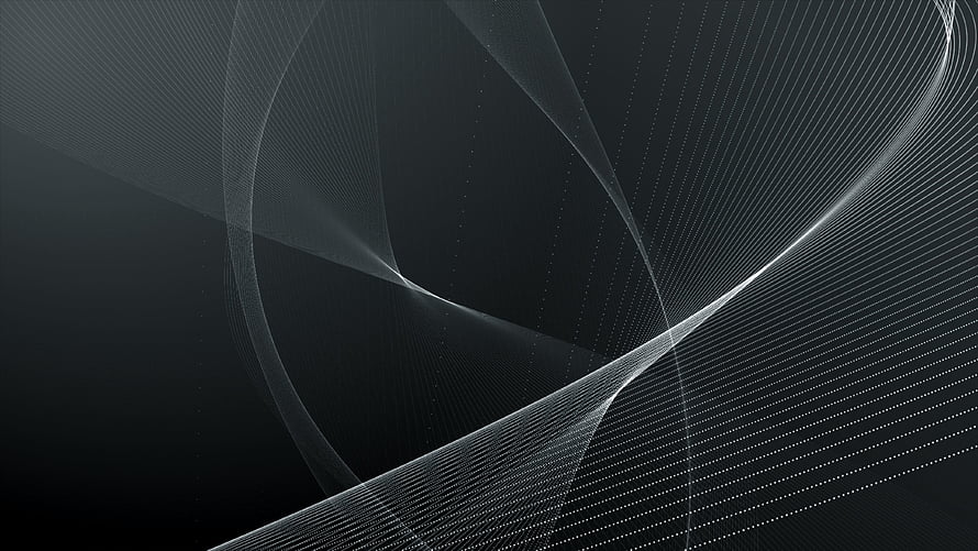 Elegant Abstract Line Art with Flowing White Streaks on a Dark Black Background HD wallpaper