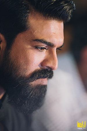 Ram Charan Profile Portrait With Full Beard And Intense Gaze HD phone wallpaper
