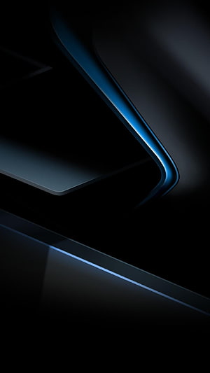 Abstract Dark Blue Geometric Shapes With Glowing Edges HD phone wallpaper