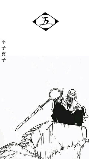 Momo Hinamori Bleach Manga Illustration Sitting on Rock with Zanpakuto, Shinji Hirako, Anime Bleach, Capitán, Bleach, Bleach anime, Sociedad de almas HD phone wallpaper