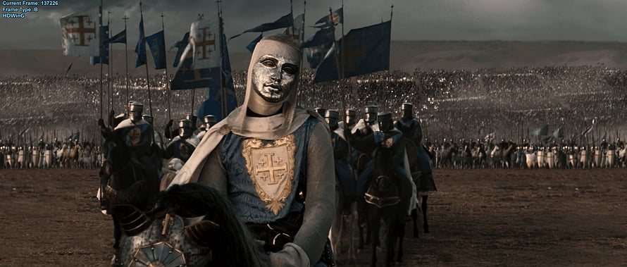 Medieval Knight in Silver Mask Leading Crusader Army on Horseback HD wallpaper