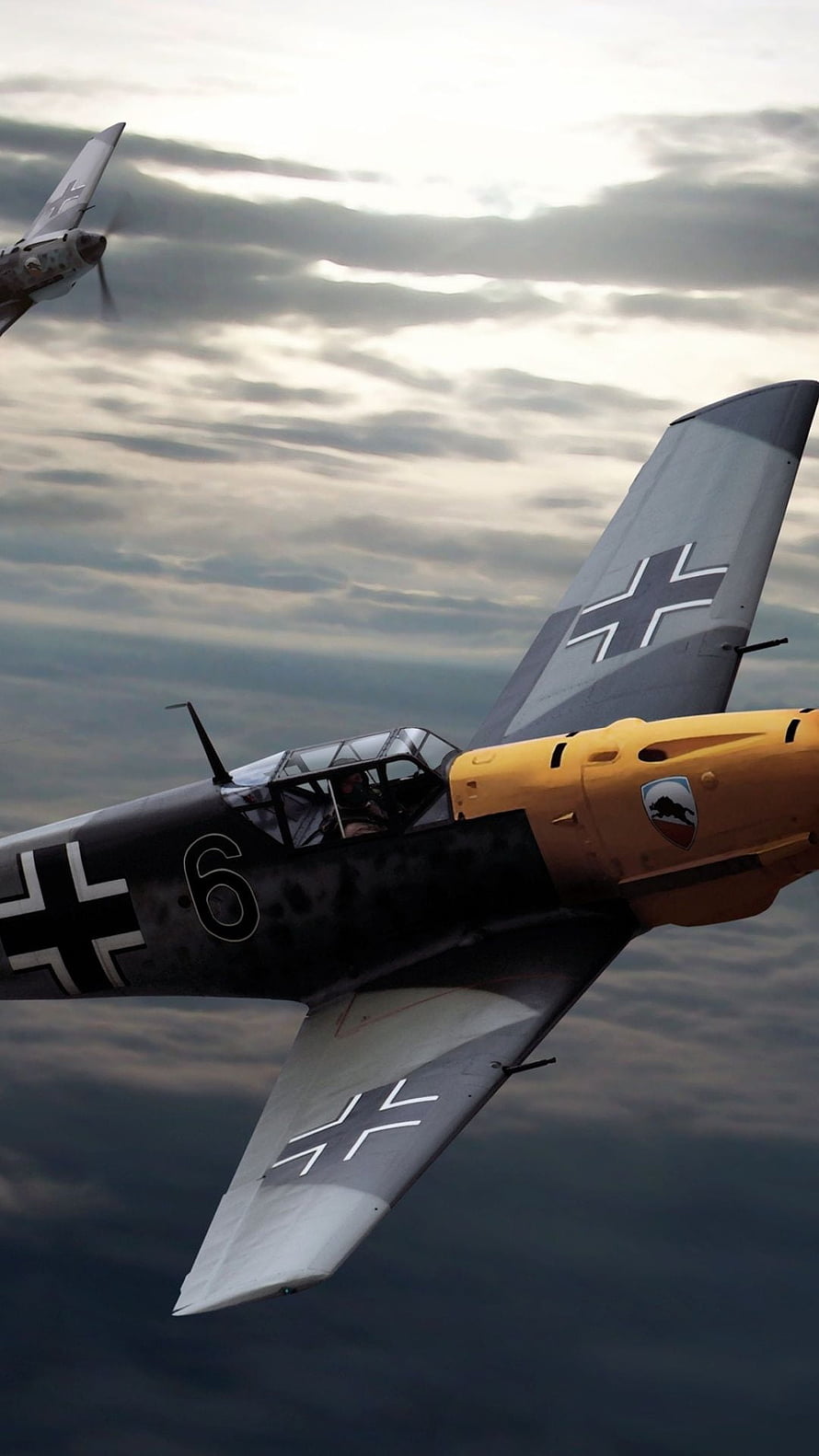 Messerschmitt Bf 109 German World War II Fighter Aircraft in Flight, Messerschmitt Bf 109, German World War Ii Fighter Aircraft - Bf 109 , World War 2 HD phone wallpaper