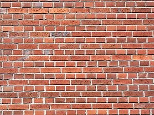 Classic Red Brick Wall Texture With Weathered Surface And Mortar Lines HD wallpaper
