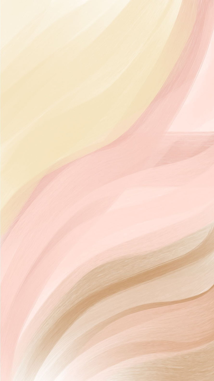 Soft Pastel Watercolor Abstract Background with Gentle Pink and Cream Waves HD phone wallpaper