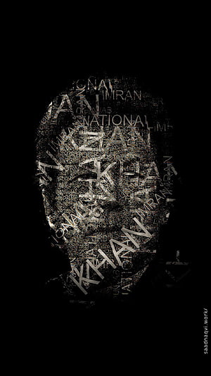 Imran Khan Portrait Typography Art Wallpaper HD phone wallpaper