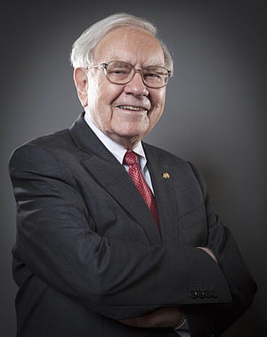 Warren Buffett Professional Portrait in Dark Suit with Red Tie and Glasses HD phone wallpaper