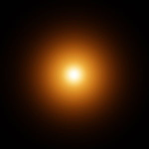 Glowing Orange Light Orb On Black Background HD phone wallpaper