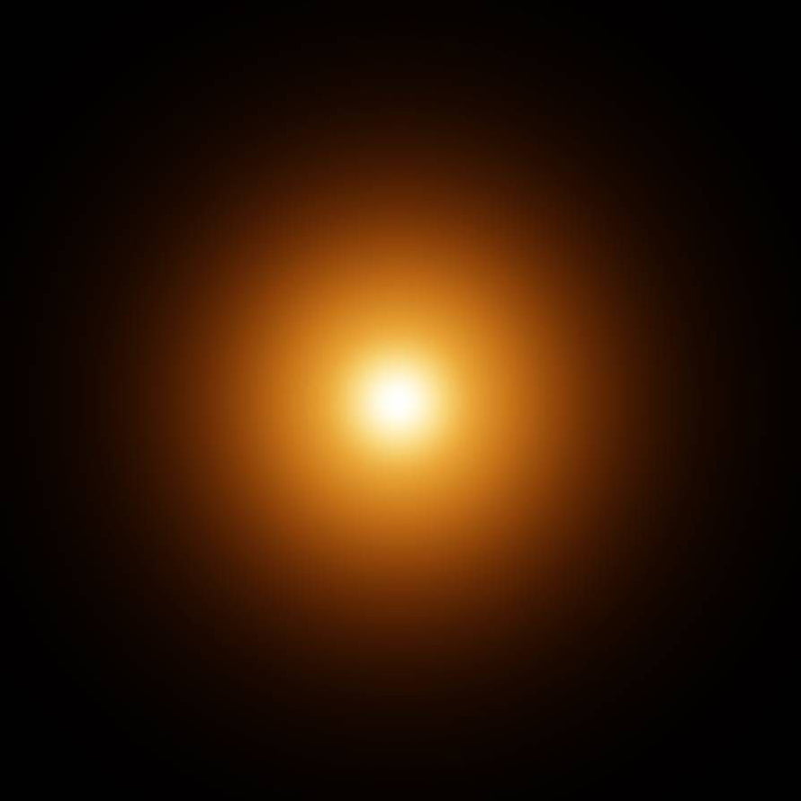 Glowing Orange Light Orb On Black Background HD phone wallpaper