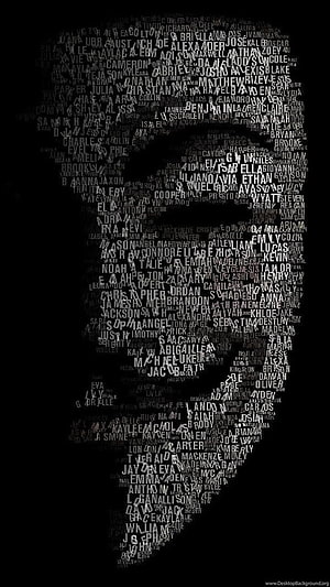 Silhouette of a Woman Formed by Names Typography Art, Full Dark Black Screen, Black Home HD phone wallpaper
