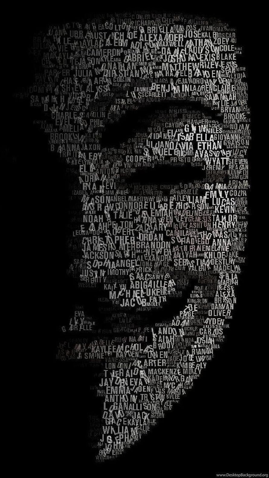 Silhouette of a Woman Formed by Names Typography Art, Full Dark Black Screen, Black Home HD phone wallpaper