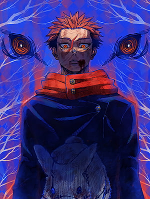 Itadori Yuji Jujutsu Kaisen Anime Wallpaper HD phone wallpaper