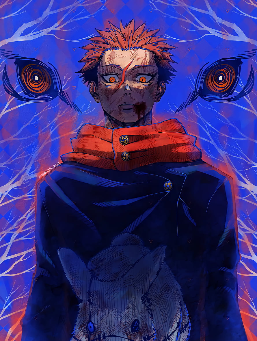 Itadori Yuji Jujutsu Kaisen Anime Wallpaper HD phone wallpaper