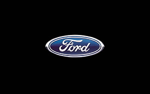 Ford Motor Company Emblem on Black Background HD wallpaper