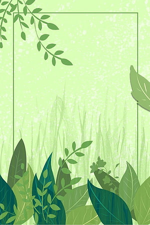 Green Tropical Leaves Vector Background With Frame HD phone wallpaper