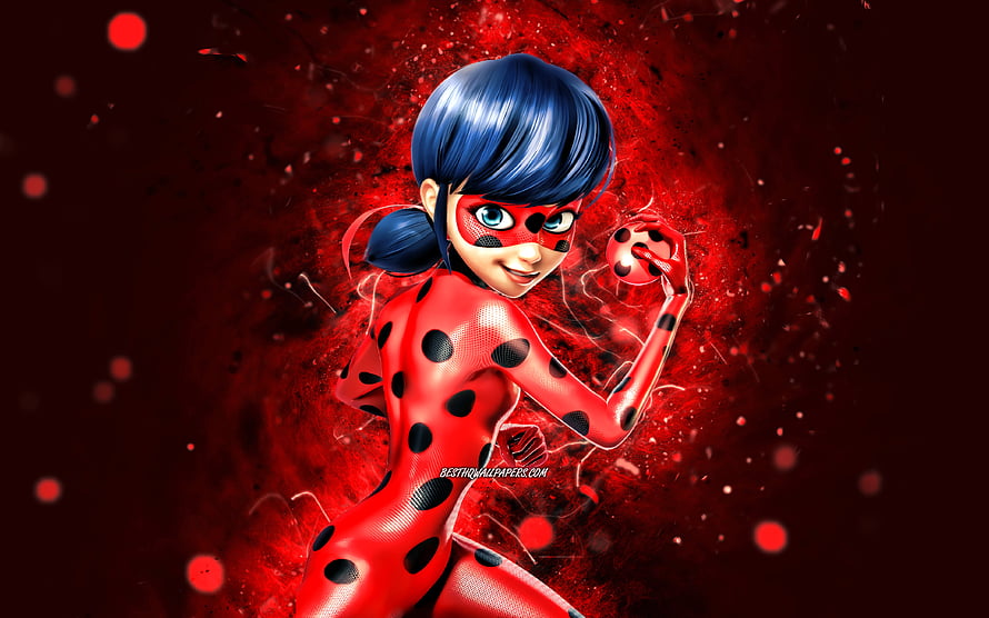 Miraculous Ladybug Marinette Dupain-Cheng Action Pose Wallpaper HD wallpaper