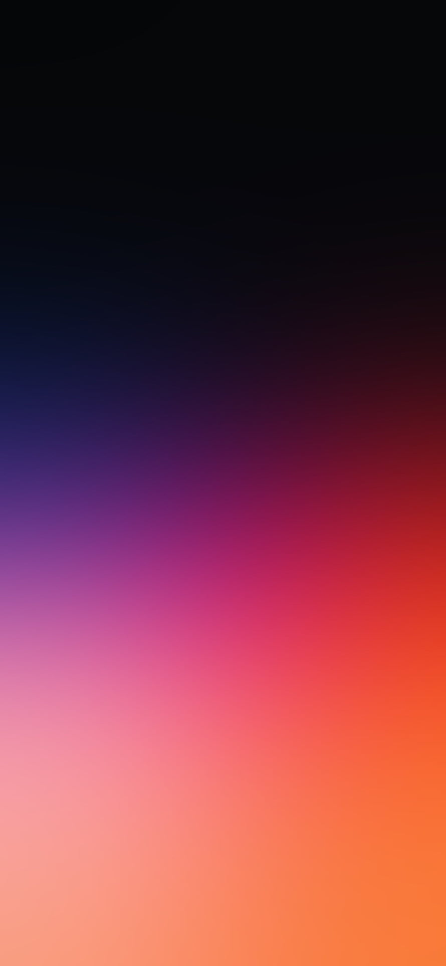 Vibrant Sunset Gradient with Deep Black to Warm Orange and Purple Hues HD phone wallpaper