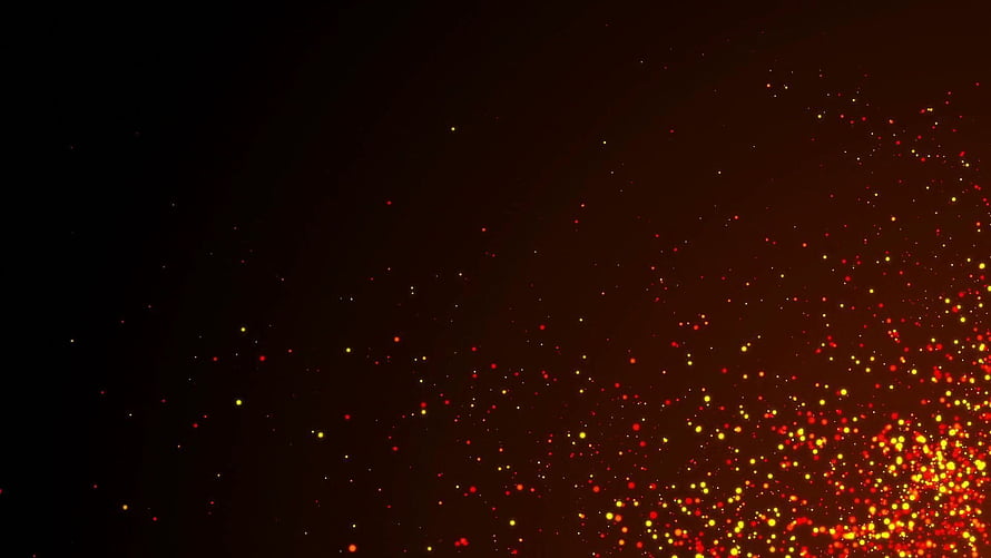 Glowing Fire Sparks and Embers Drifting Across a Dark Background HD wallpaper