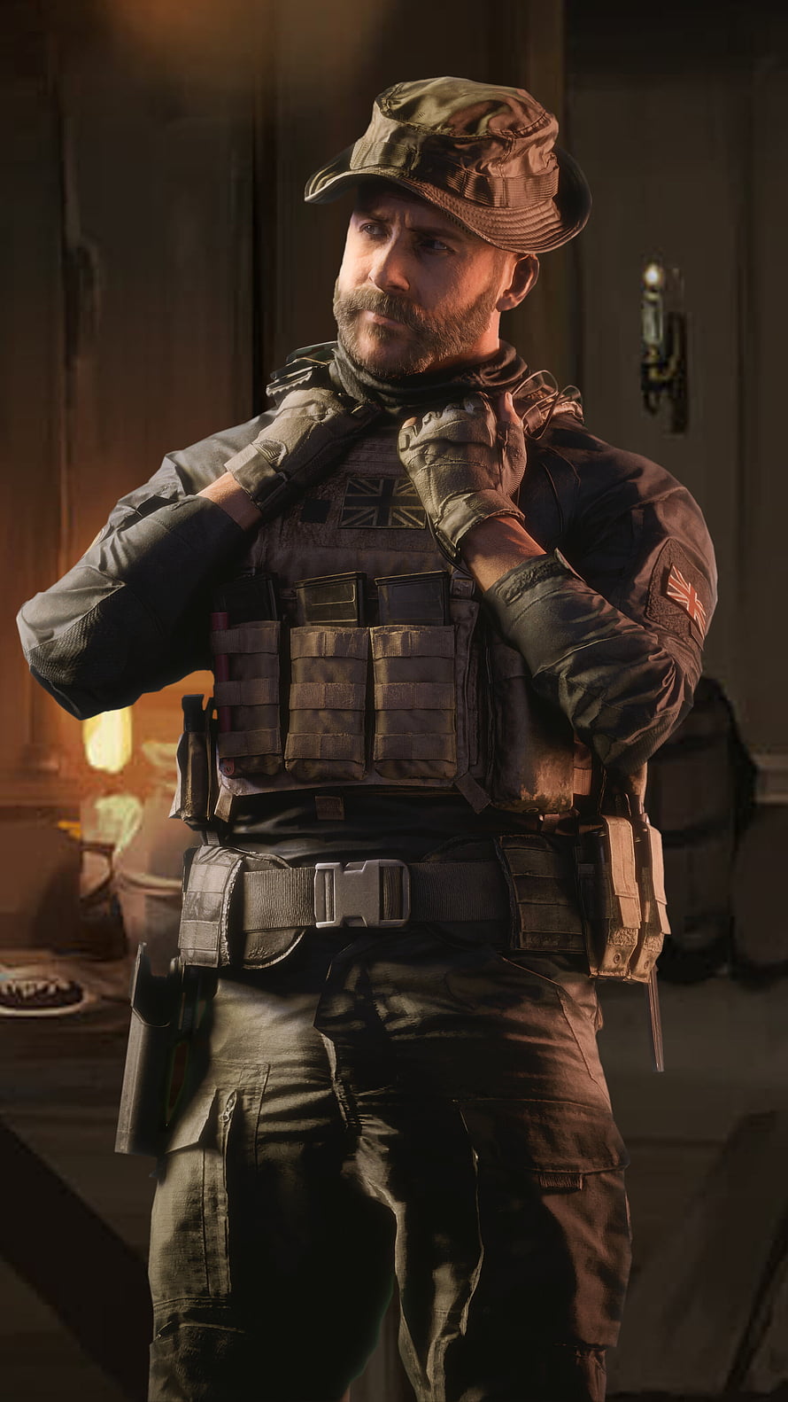 Captain Price in Tactical Gear from Call of Duty Modern Warfare HD phone wallpaper