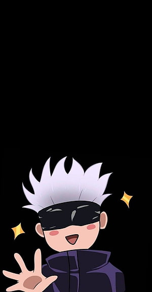 Cute Gojo Satoru Chibi Anime Wallpaper HD phone wallpaper