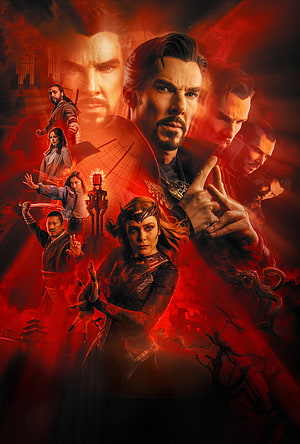Doctor Strange in the Multiverse of Madness Cinematic Character Ensemble Poster HD phone wallpaper