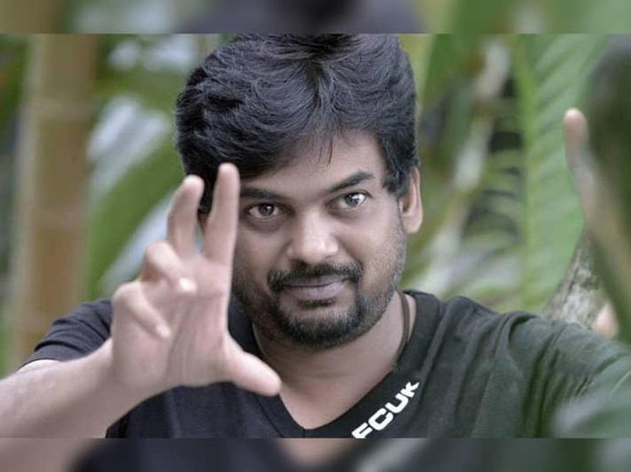 Puri Jagannadh Portrait in Black T-Shirt with Hand Gesture HD wallpaper