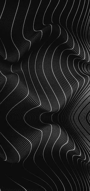 Abstract Black And White Wavy Line Pattern Wallpaper HD phone wallpaper