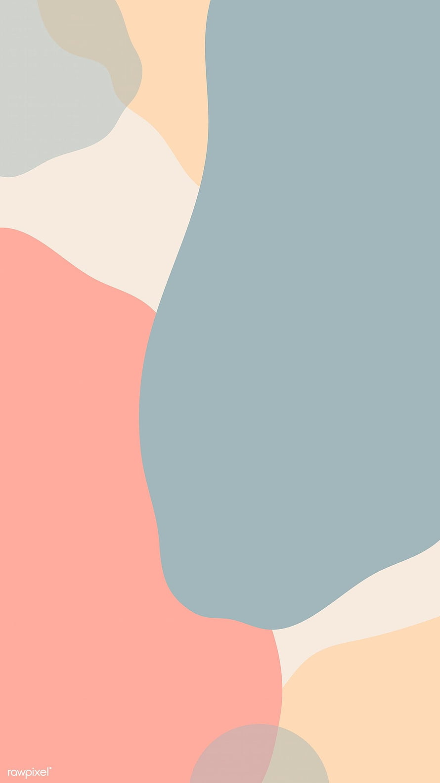 Pastel Abstract Organic Shapes Minimalist Mobile Wallpaper HD phone wallpaper