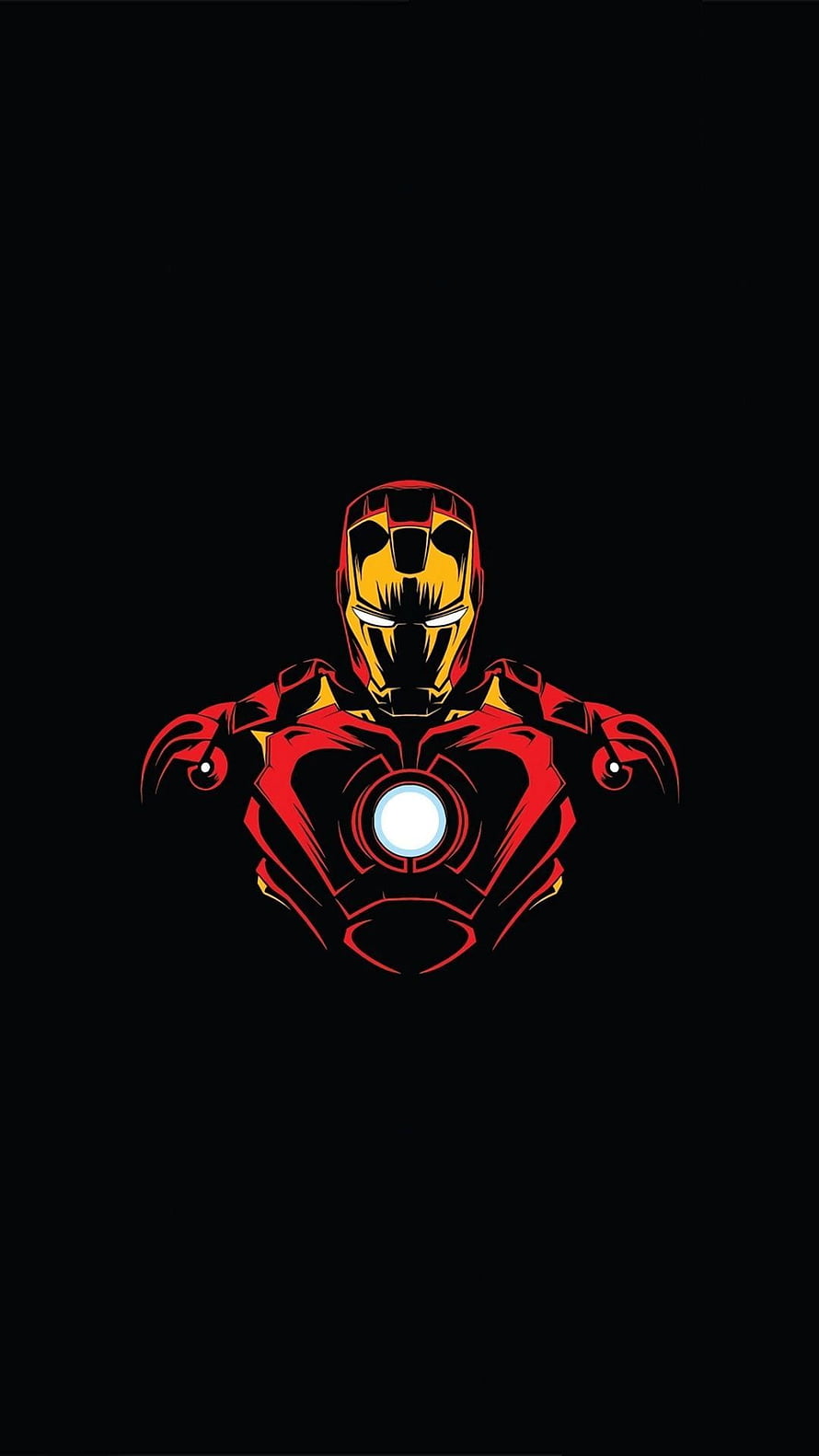 Iron Man Minimalist Vector Art Wallpaper, Marvel Hero, Iron man, minimalist . Iron man, Iron Man Vector HD phone wallpaper