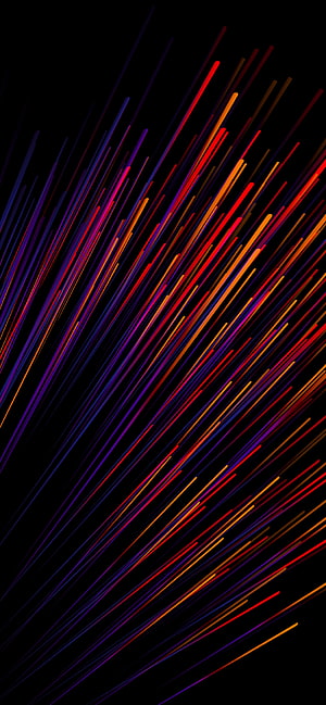 Abstract Diagonal Neon Light Streaks on Black Background HD phone wallpaper