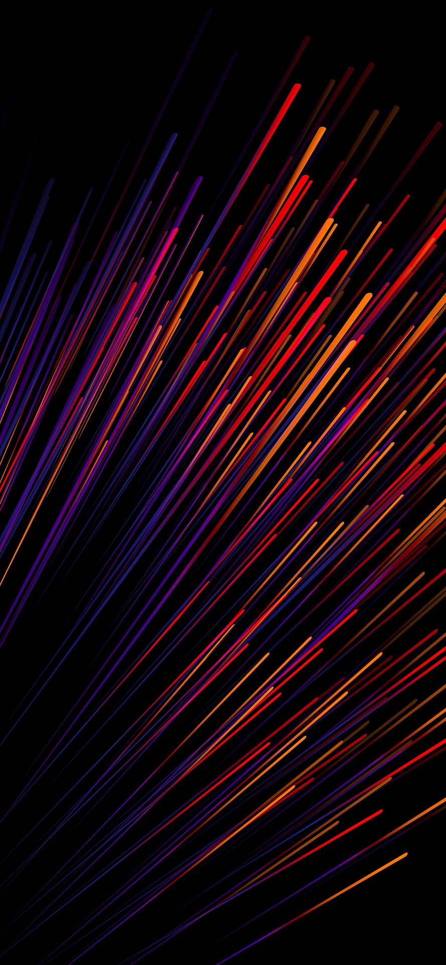 Abstract Diagonal Neon Light Streaks on Black Background HD phone wallpaper