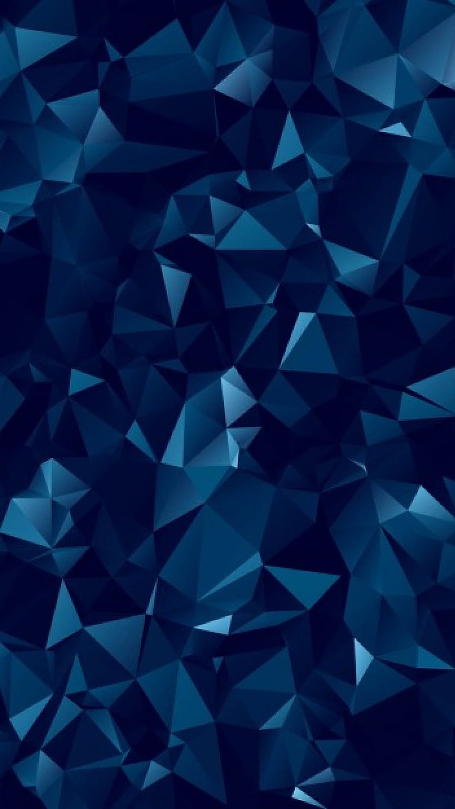 Dark Navy Blue Low Poly Geometric Faceted Crystal Pattern HD phone wallpaper