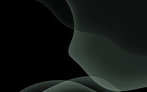 Dark Abstract Minimalist Wallpaper with Smooth Curved Layers HD wallpaper