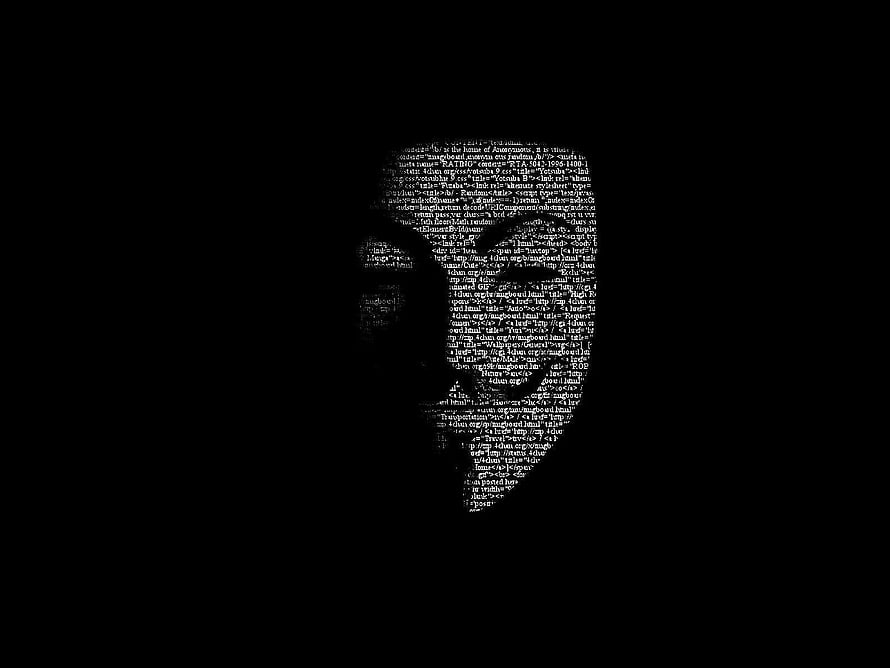 Dark Aesthetic Portrait Formed by White Computer Code Text on Black Background HD wallpaper