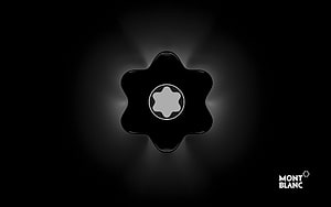 Montblanc Star Emblem Minimalist Black Logo Design HD wallpaper