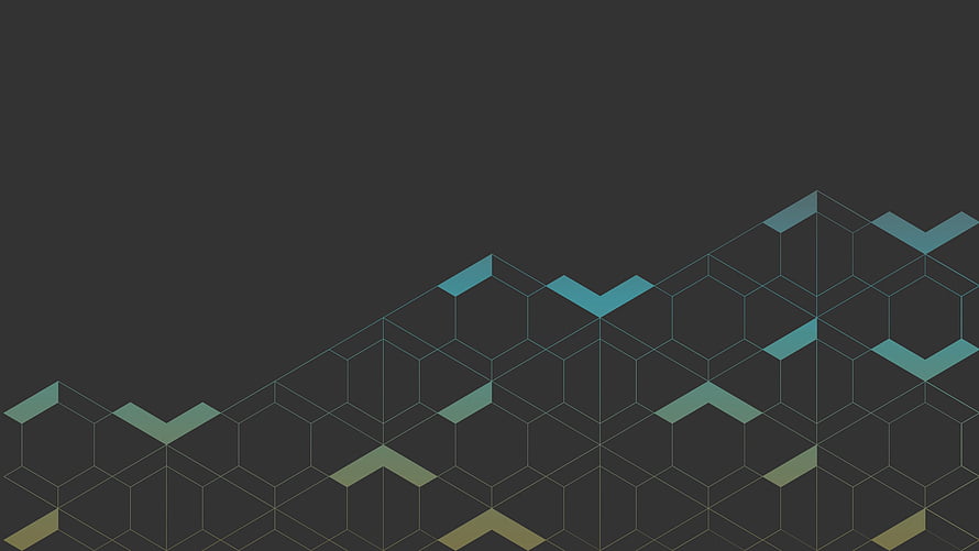 Gruvbox Dark Geometric Hexagon Pattern Wallpaper HD wallpaper