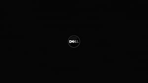 Minimalist Dell Logo on Black Background HD wallpaper