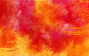 Vibrant Abstract Canvas Texture With Warm Orange And Crimson Swirls HD wallpaper
