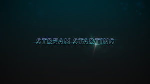 Glowing Stream Starting Soon Screen with Neon Text and Lens Flare on Dark Background HD wallpaper