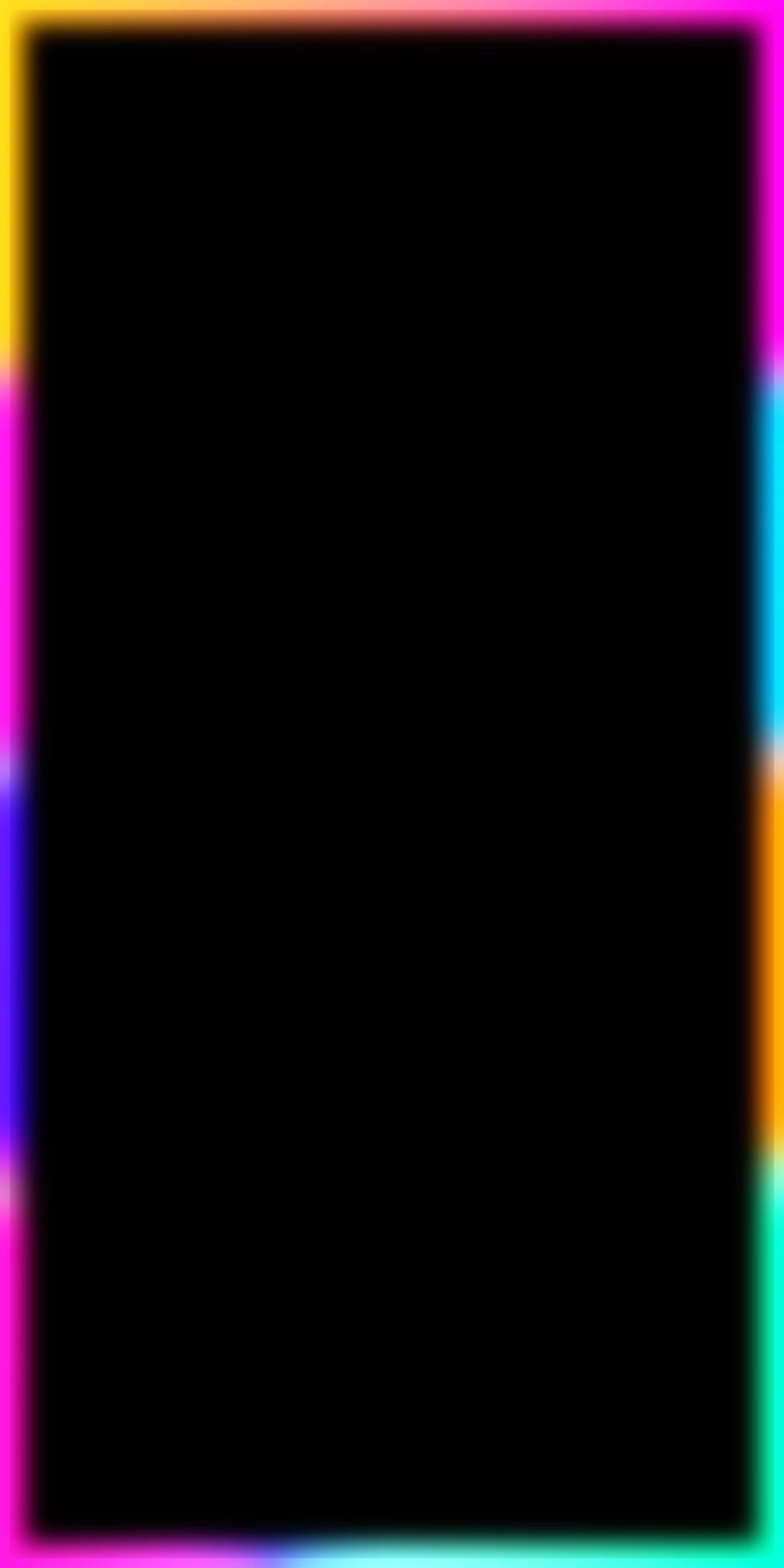 Neon Rainbow Border On Black Background HD phone wallpaper