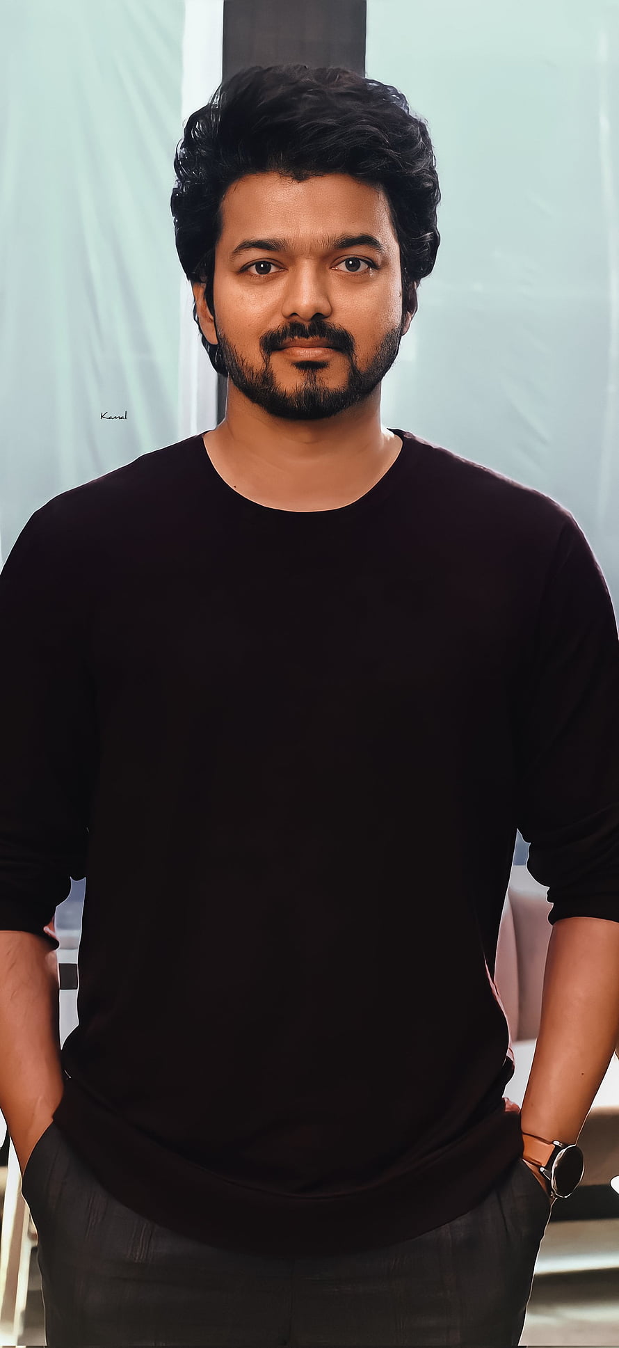 Vishal Portrait in Black T-Shirt and Jeans HD phone wallpaper