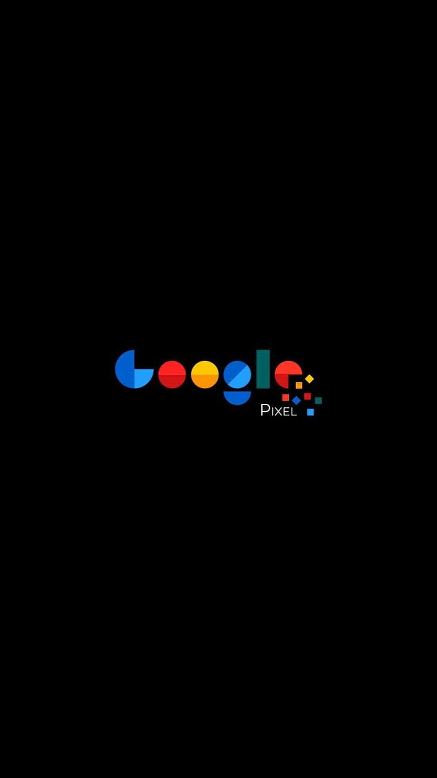 Google Pixel Minimalist Logo on Black Background HD phone wallpaper