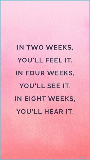 Inspirational Fitness Progress Quote on Soft Pink Gradient Background HD phone wallpaper