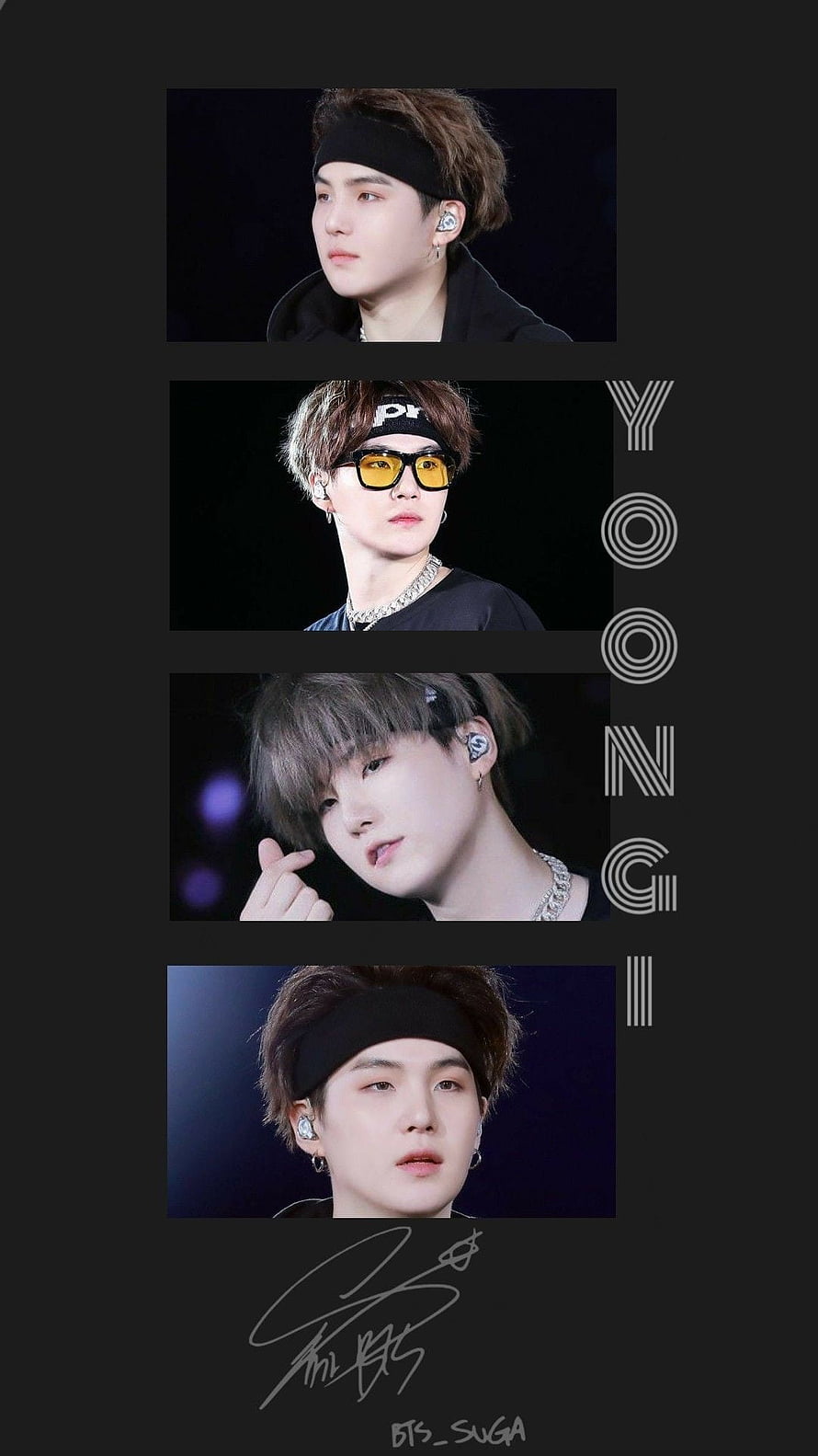Suga BTS Min Yoongi Kpop Idol Portrait Collage Wallpaper HD phone wallpaper