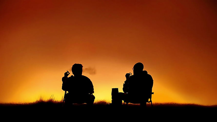 Breaking Bad Silhouette of Walter White and Jesse Pinkman at Sunset, Walter White and Jesse Pinkman from Breaking Bad Quad HD wallpaper